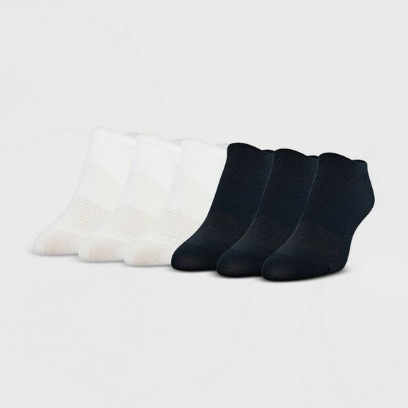 Peds Women's 6pk Ultra Low No Show Socks 5-10 NWT - Picture 1 of 5